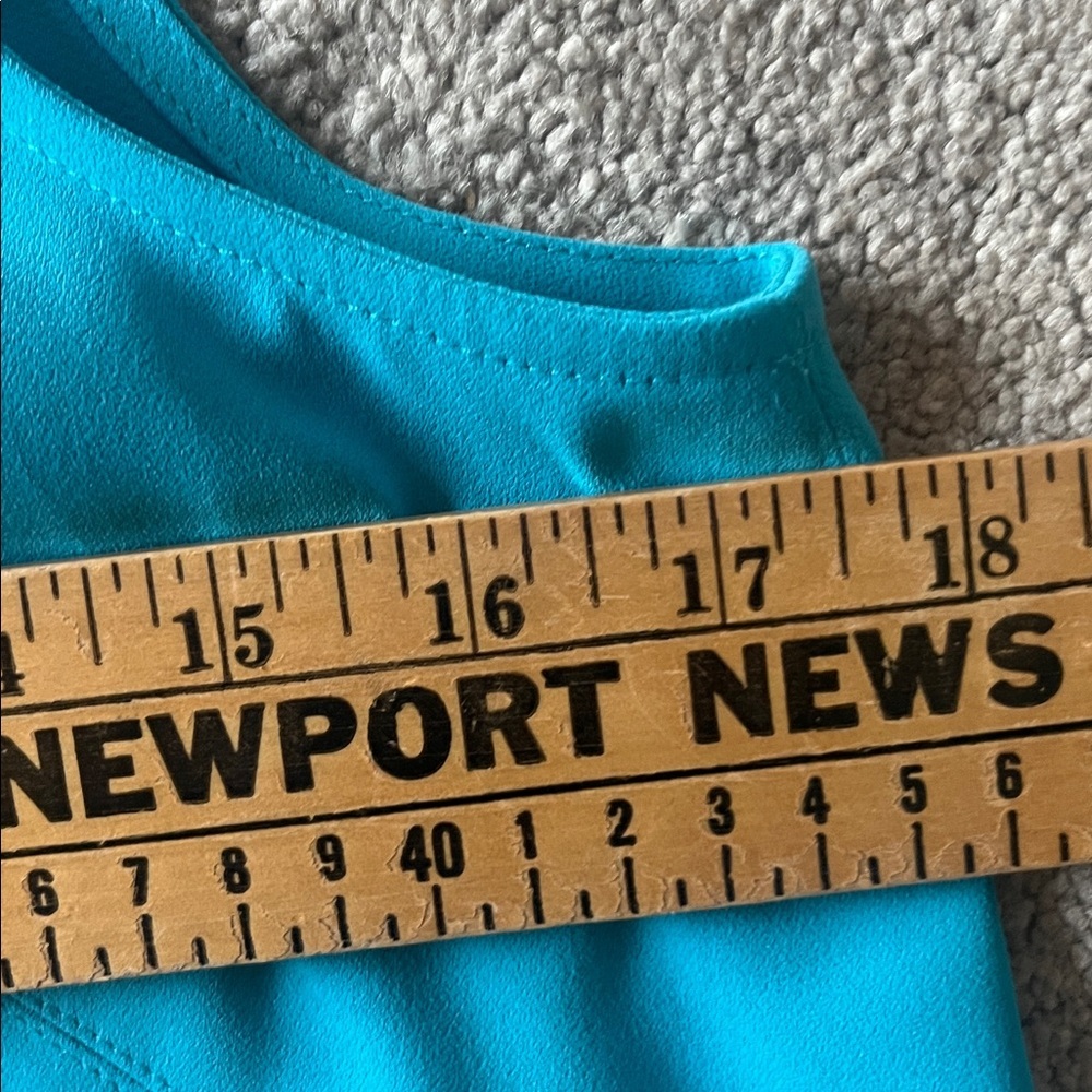 Ann Taylor Turquoise Sleeveless Shift Dress Size 6 - Picture 10 of 10